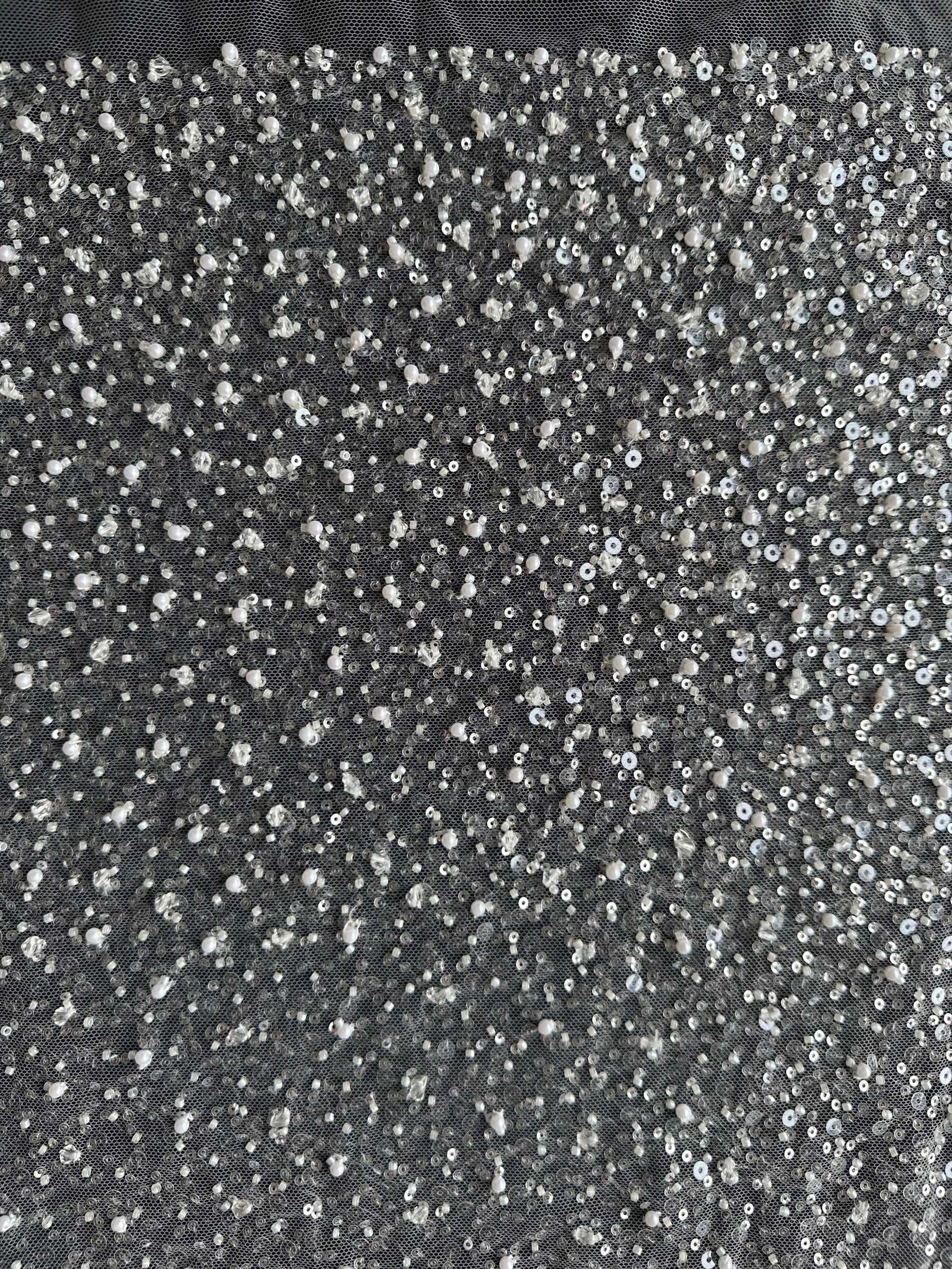 Elfenbeinfarbener Ombré-Tüll - Thalassa