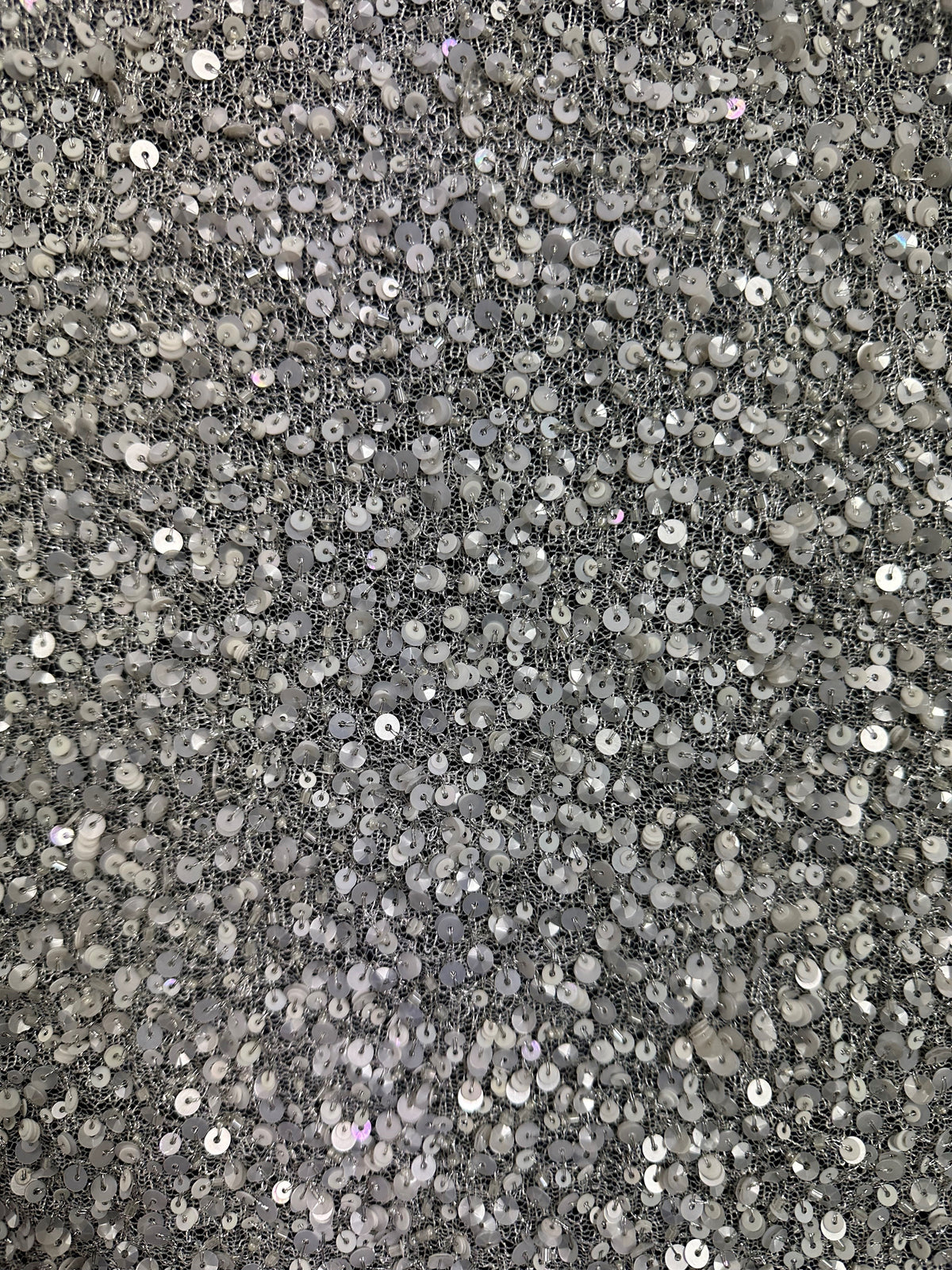 Elfenbeinfarbenes Paillettennetz - Jaipur