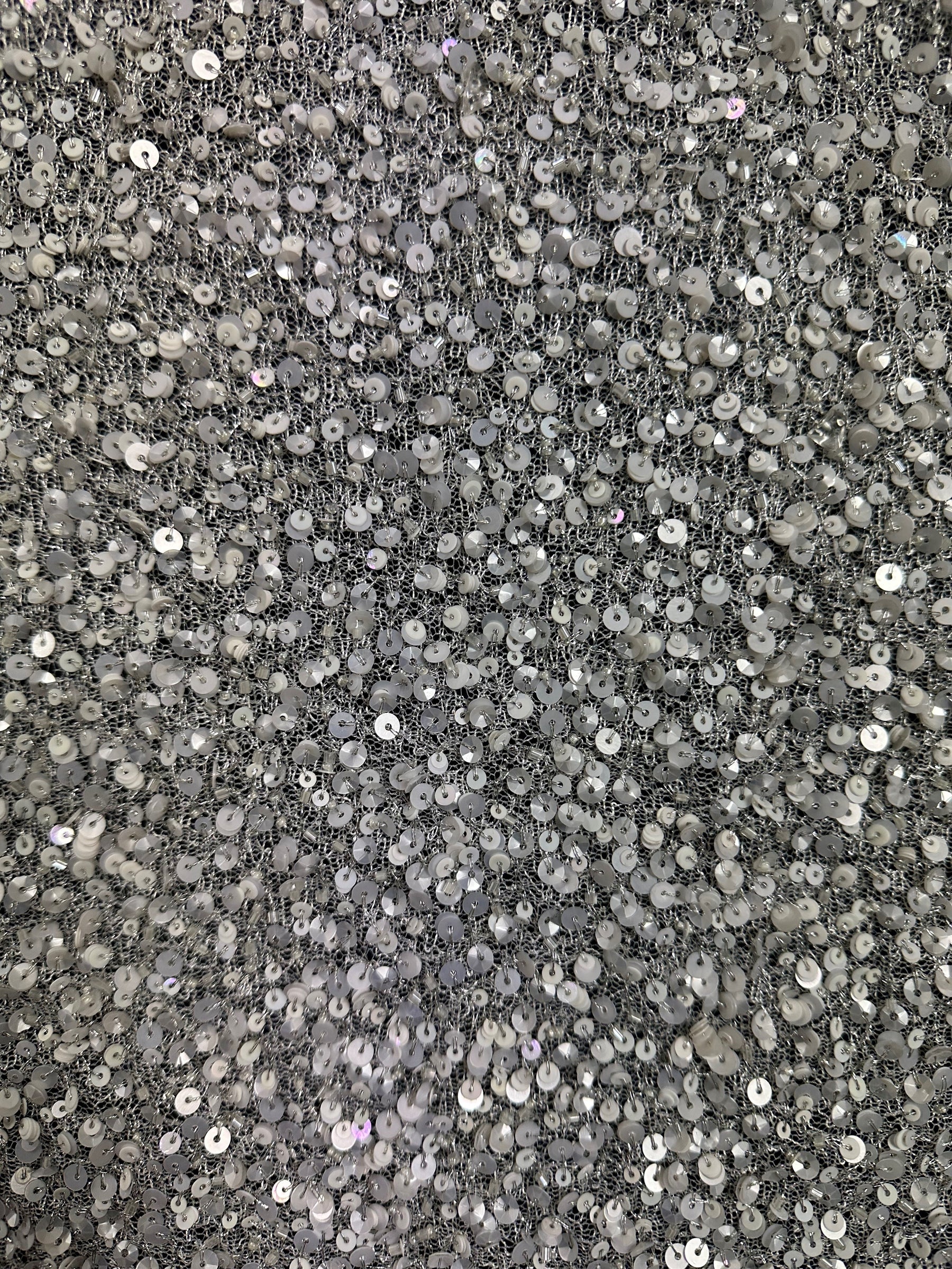 Elfenbeinfarbenes Paillettennetz - Jaipur