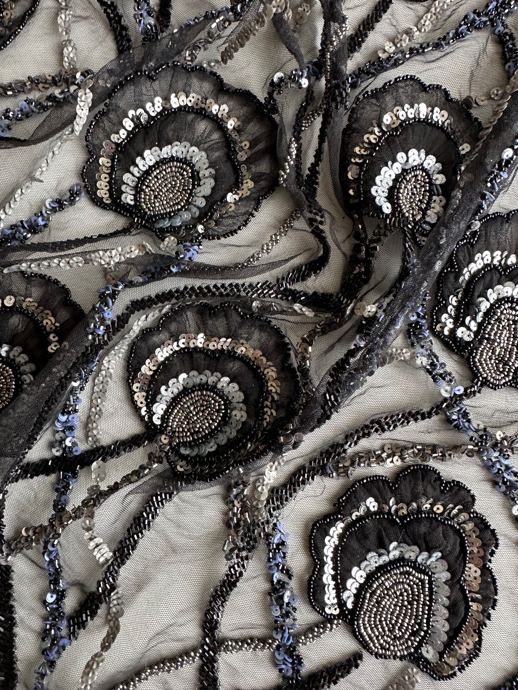 Schwarze Perlenspitze - Betty