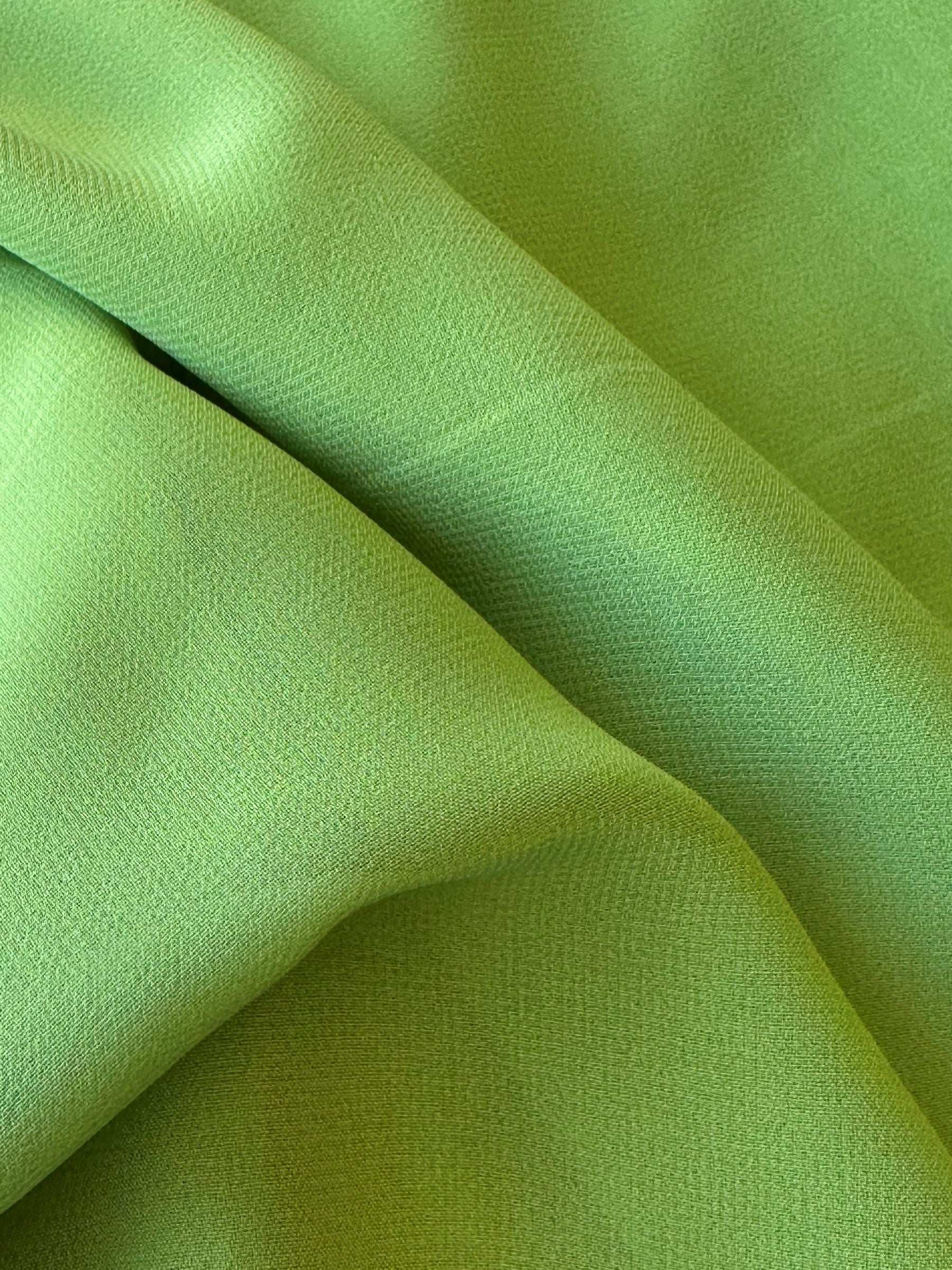 Limettengrüner Polyester-Chiffon - Wohlwollen