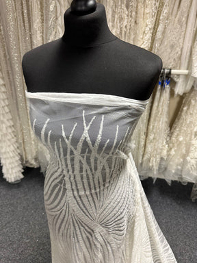 Silberner Pailletten-Tüll - Galatasaray