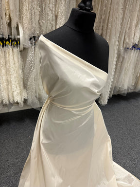 Champagnerfarbener Polyestertaft - Eleganz