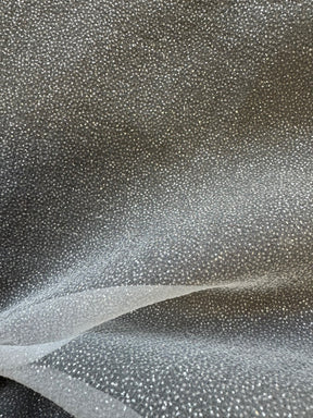 Elfenbeinfarbener Polyester-Kräusel-Organdy - Blizzard