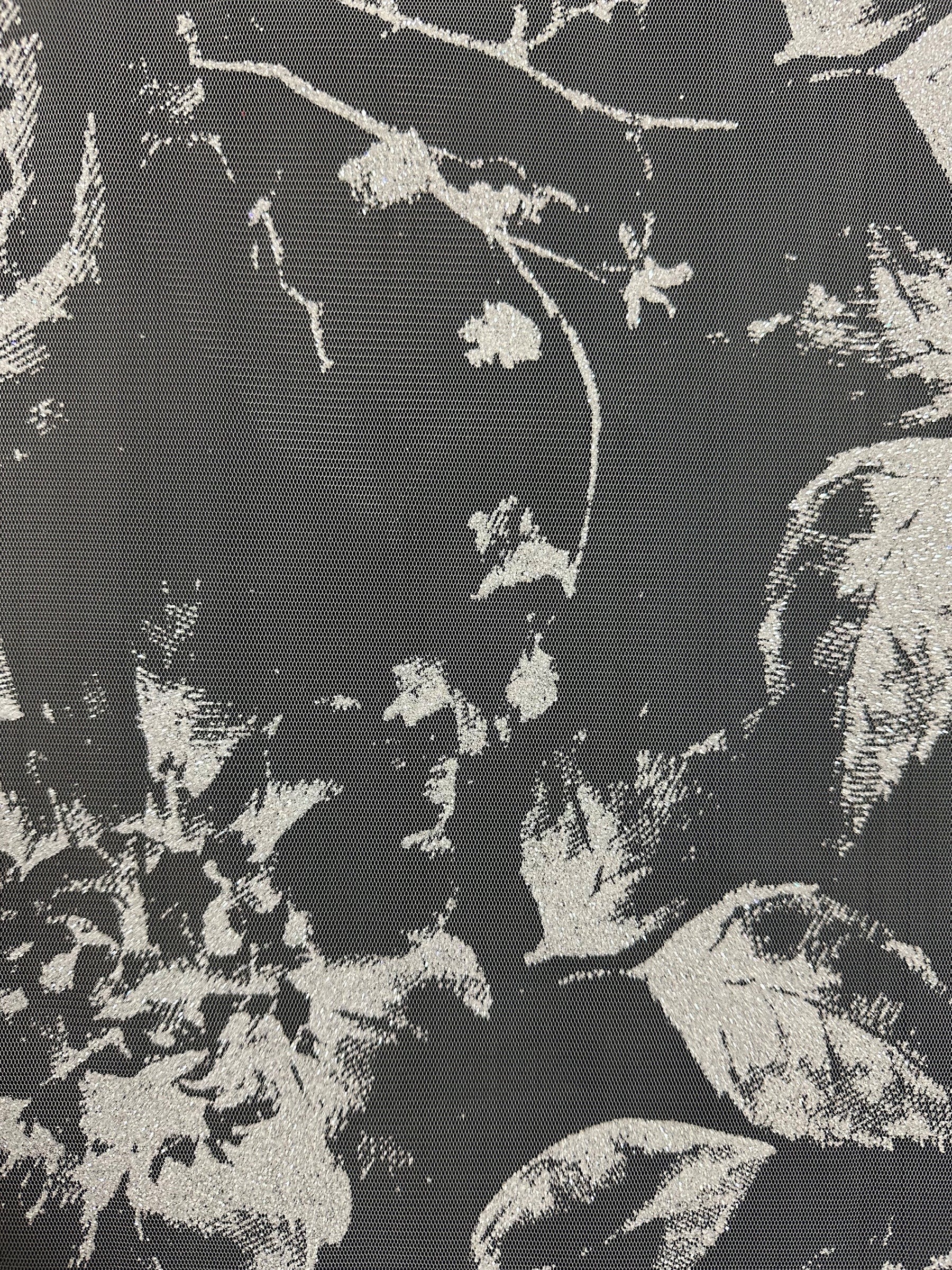 Elfenbeinfarbene Glitzerspitze - Needle (CF Nicola)