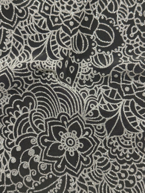 Elfenbeinfarbener Glitzertüll - Glisten (CF)