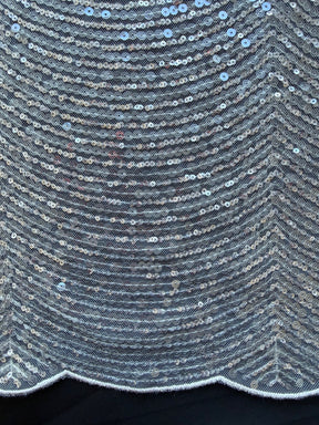 Babyrosa bestickter Paillettentüll – EB3020