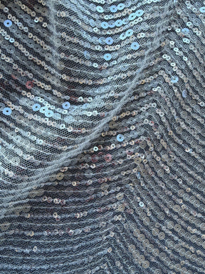 Babyrosa bestickter Paillettentüll – EB3020