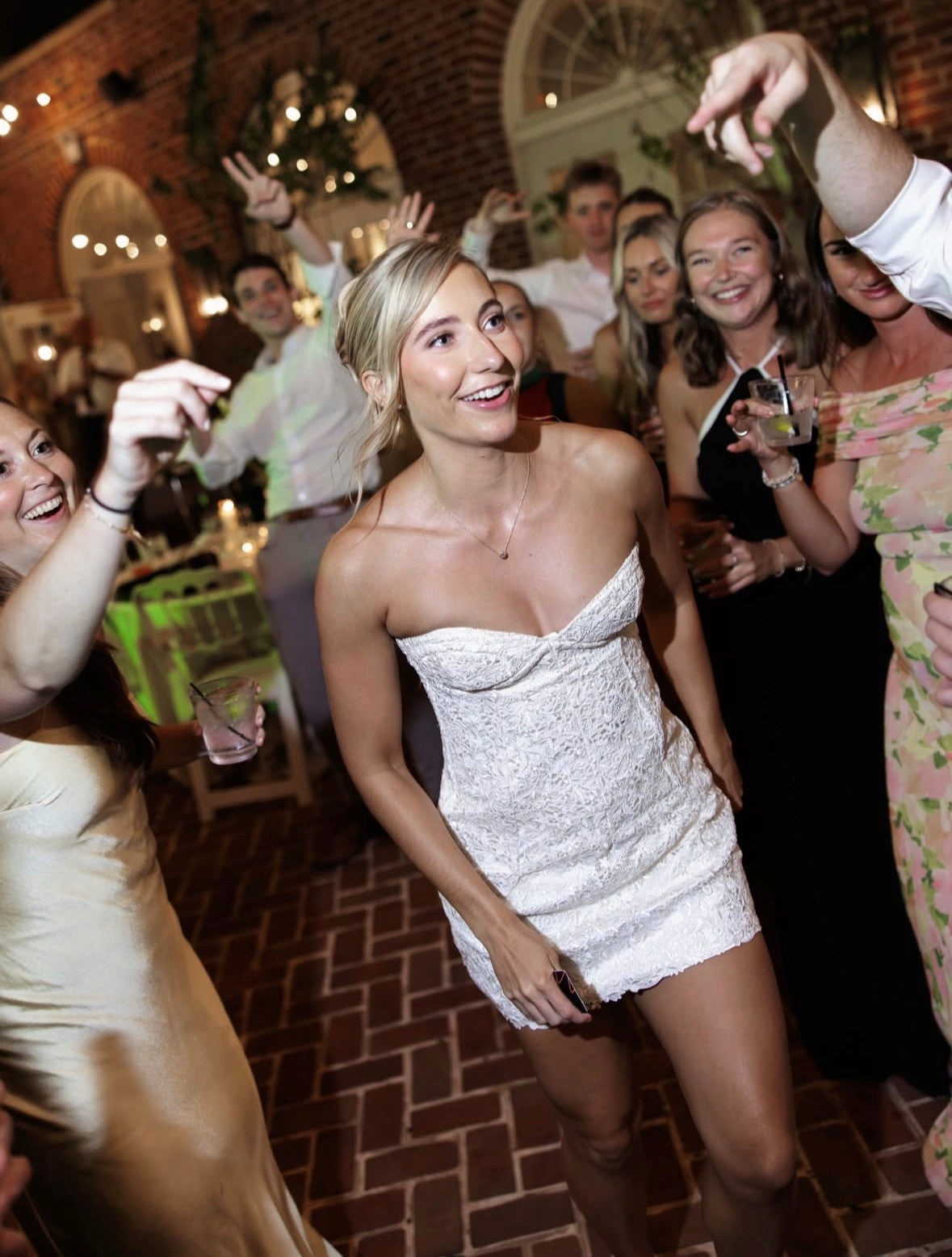 Elfenbeinfarbene Guipure-Spitze – Bertha