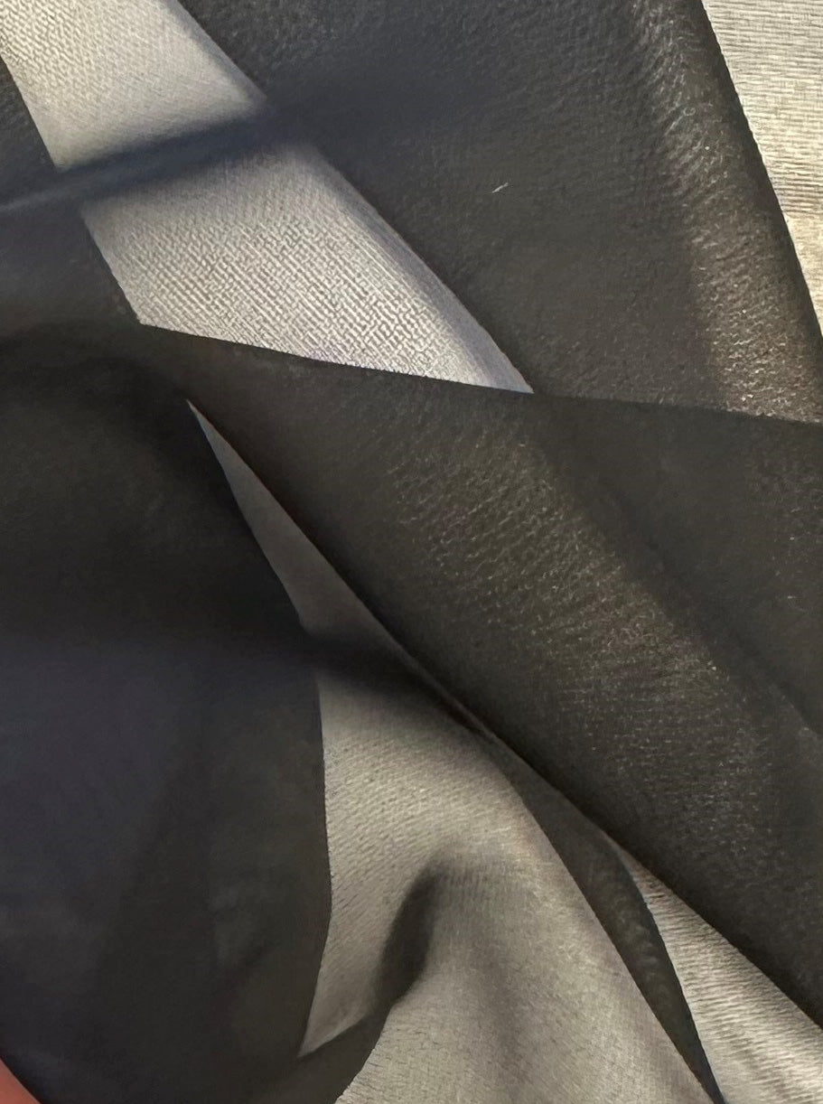 Black Polyester Chiffon - Dance