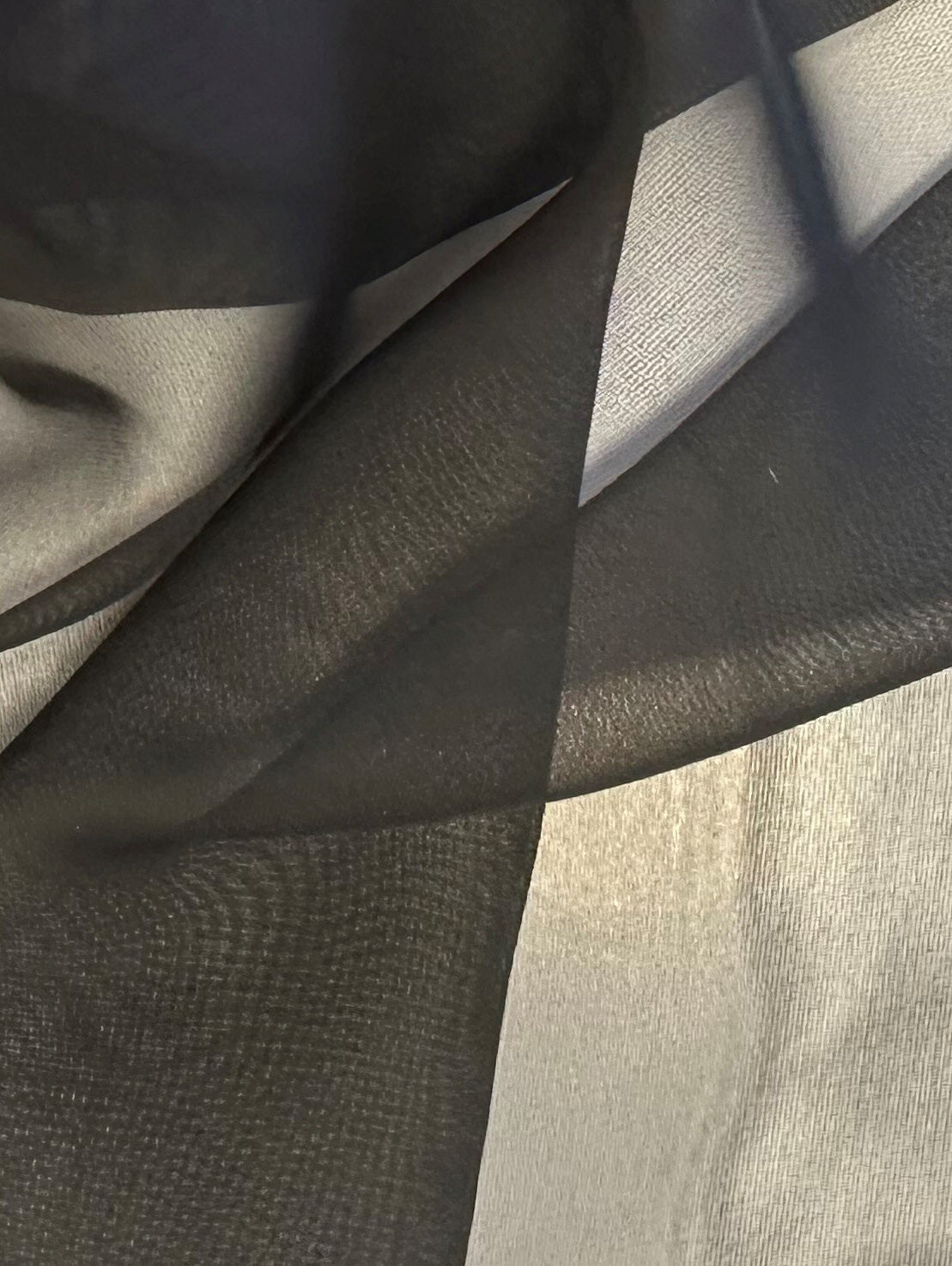 Black Polyester Chiffon - Dance