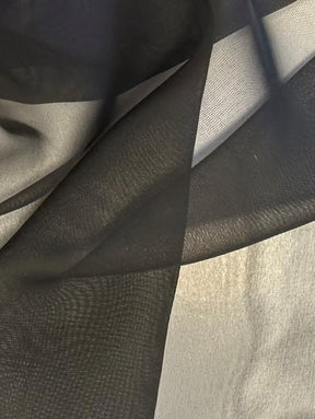 Black Polyester Chiffon - Dance