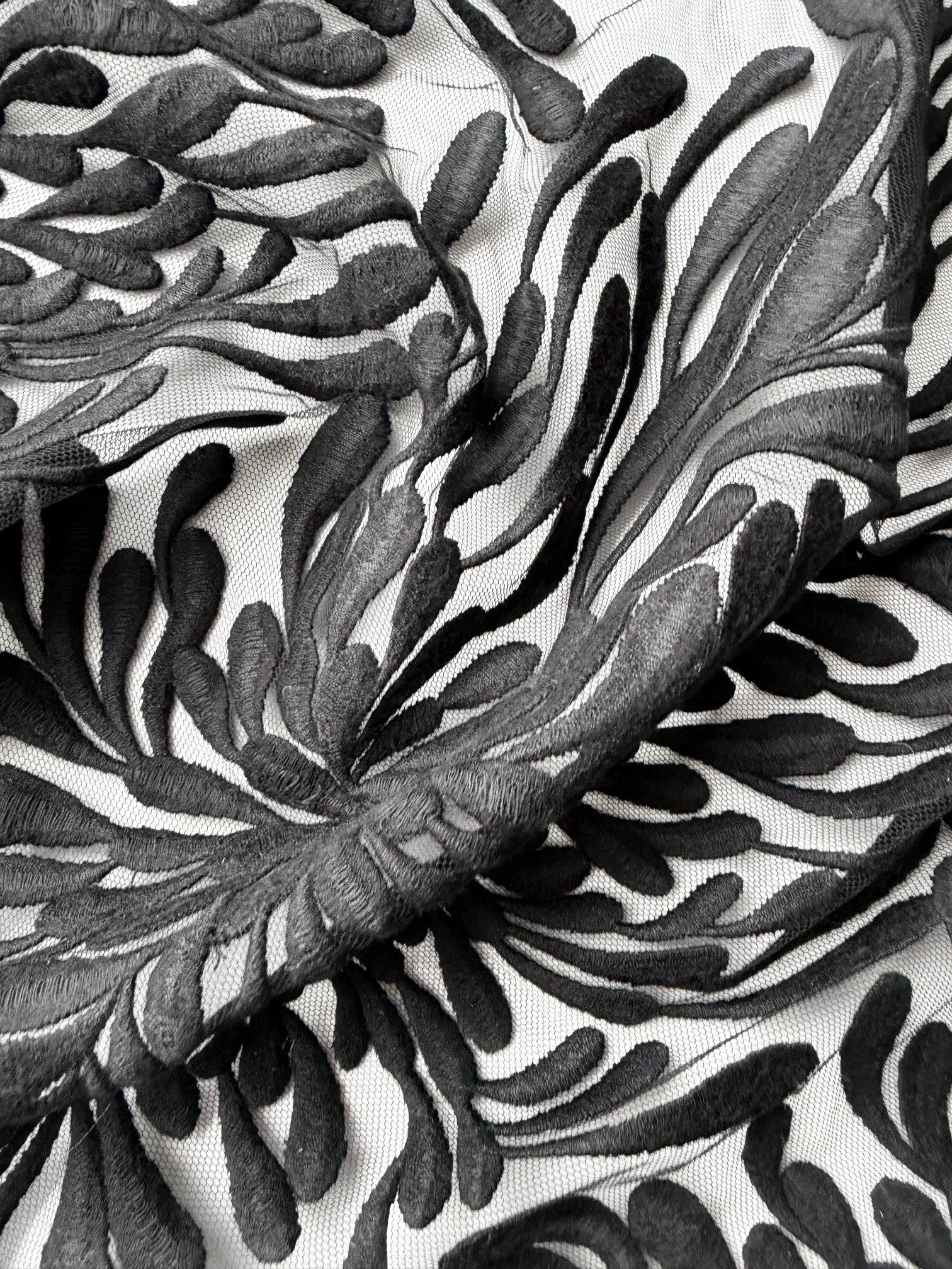 Schwarze Stickspitze - EB5053