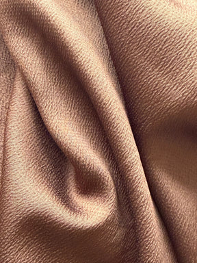 Braun Polyester-Krepp - Temple