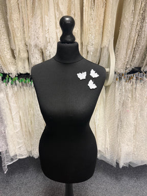 White Butterfly Applique - M4