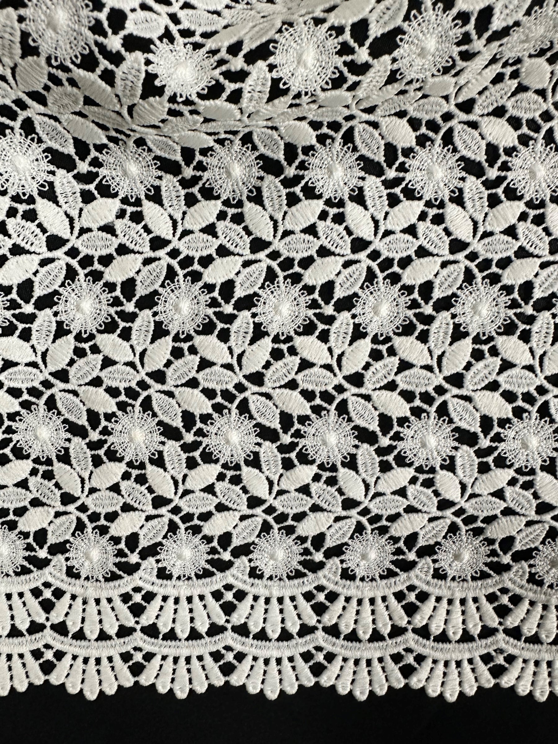 Elfenbeinfarbene Guipure-Spitze – Natur (CF Nadia)