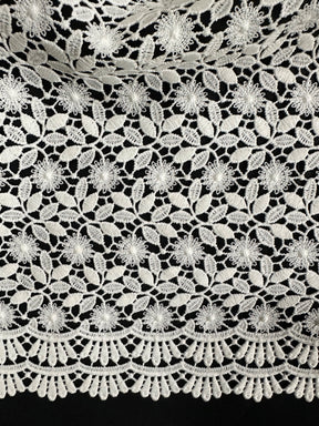 Elfenbeinfarbene Guipure-Spitze – Natur (CF Nadia)