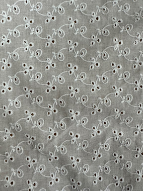 Elfenbein Broderie Anglaise – Kork