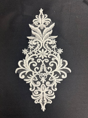 Elfenbeinfarbene Paillettenspitzenapplikation - Archie