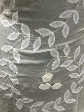 Elfenbeinfarbener Georgette mit Blumenmuster - Minnie