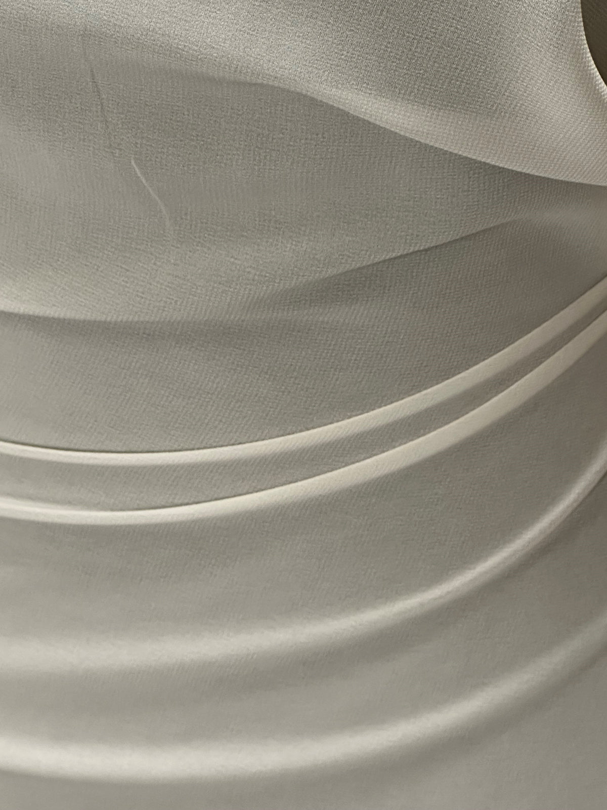 Silberner Polyester-Chiffonstoff – Serendipity