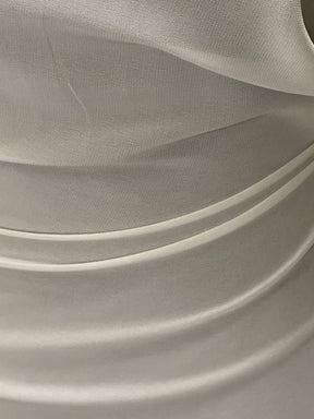 Silberner Polyester-Chiffonstoff – Serendipity