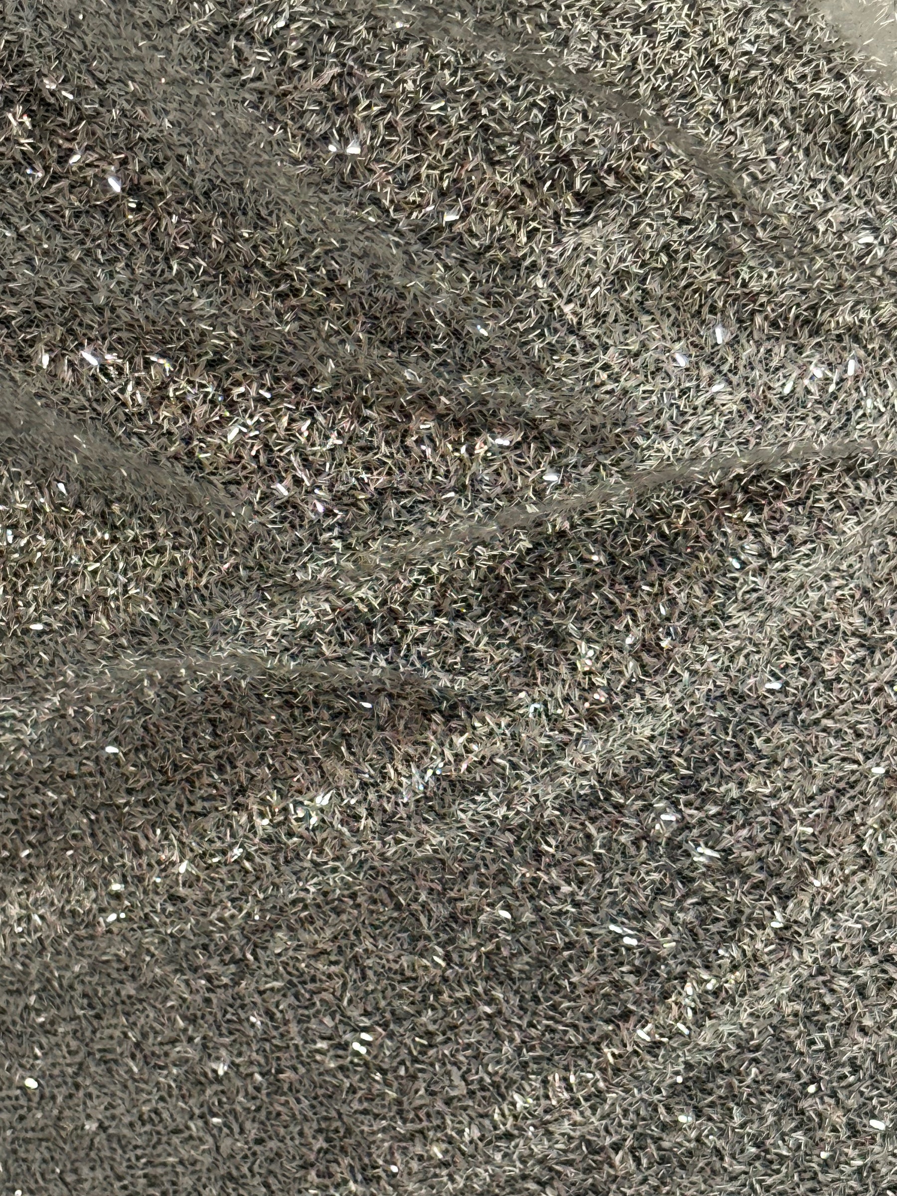 Silberner Glitzerstoff - Battenberg