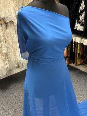 Königsblauer Polyester-Chiffon - Benevolence
