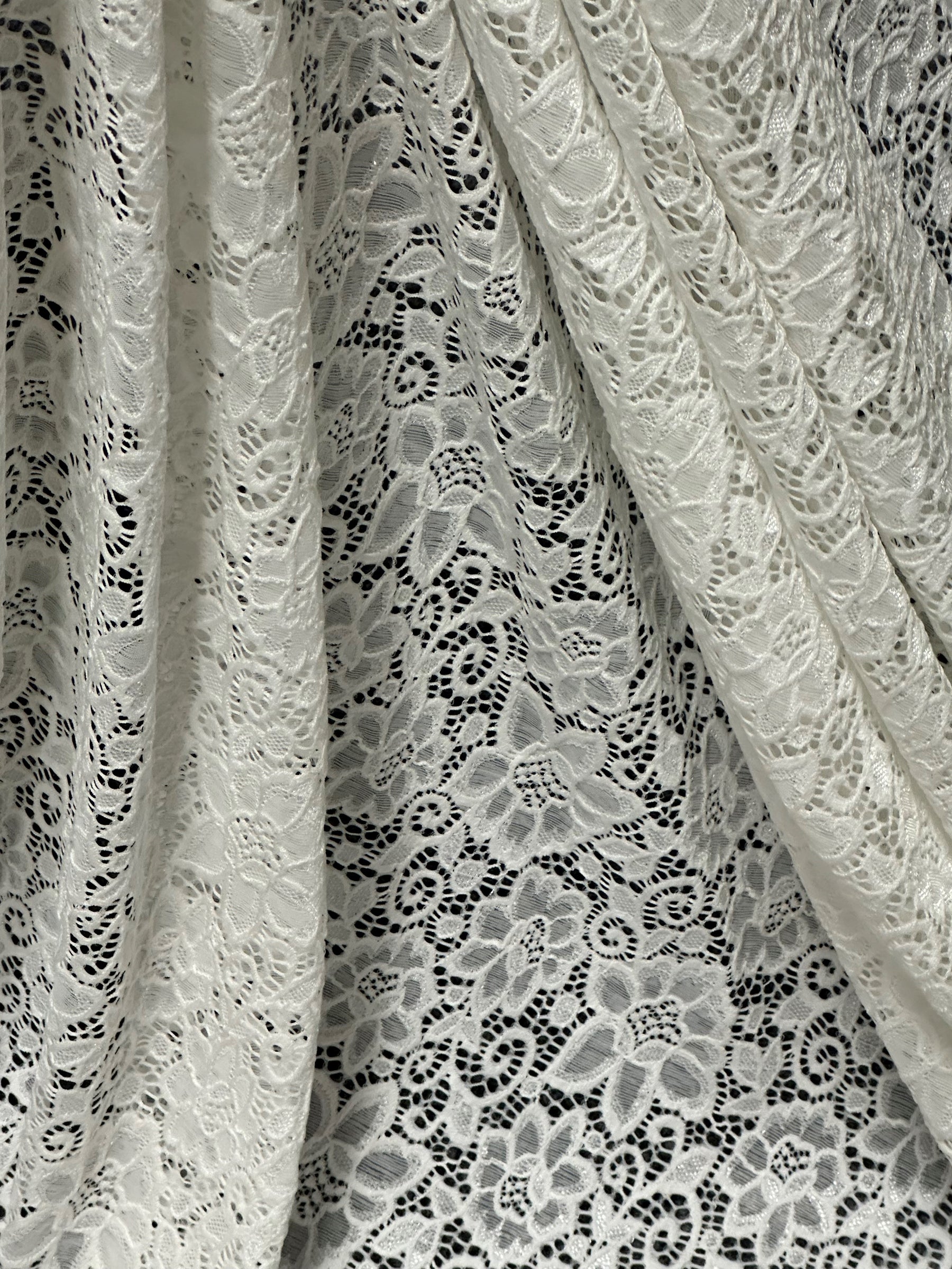 Elfenbeinfarbene Stretch-Spitze - Lucy (CF)