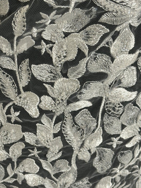 Elfenbeinfarbene Perlenstickerei-Spitze - Cheney