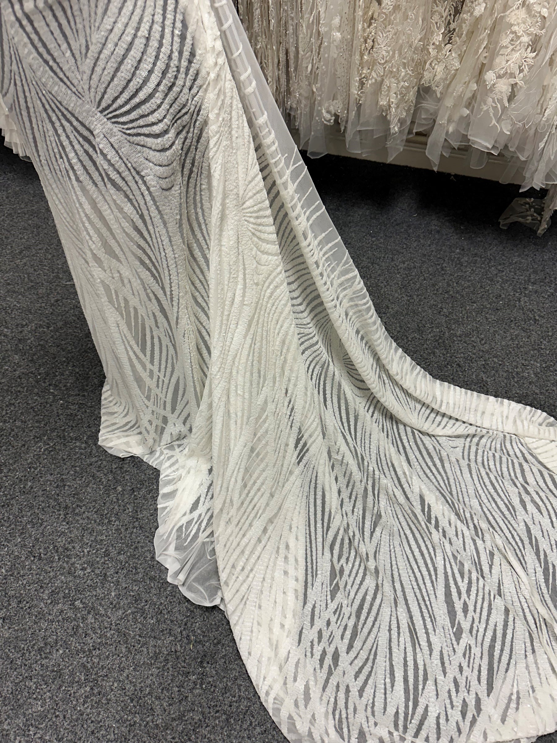 Silberner Pailletten-Tüll - Galatasaray