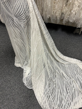 Silberner Pailletten-Tüll - Galatasaray