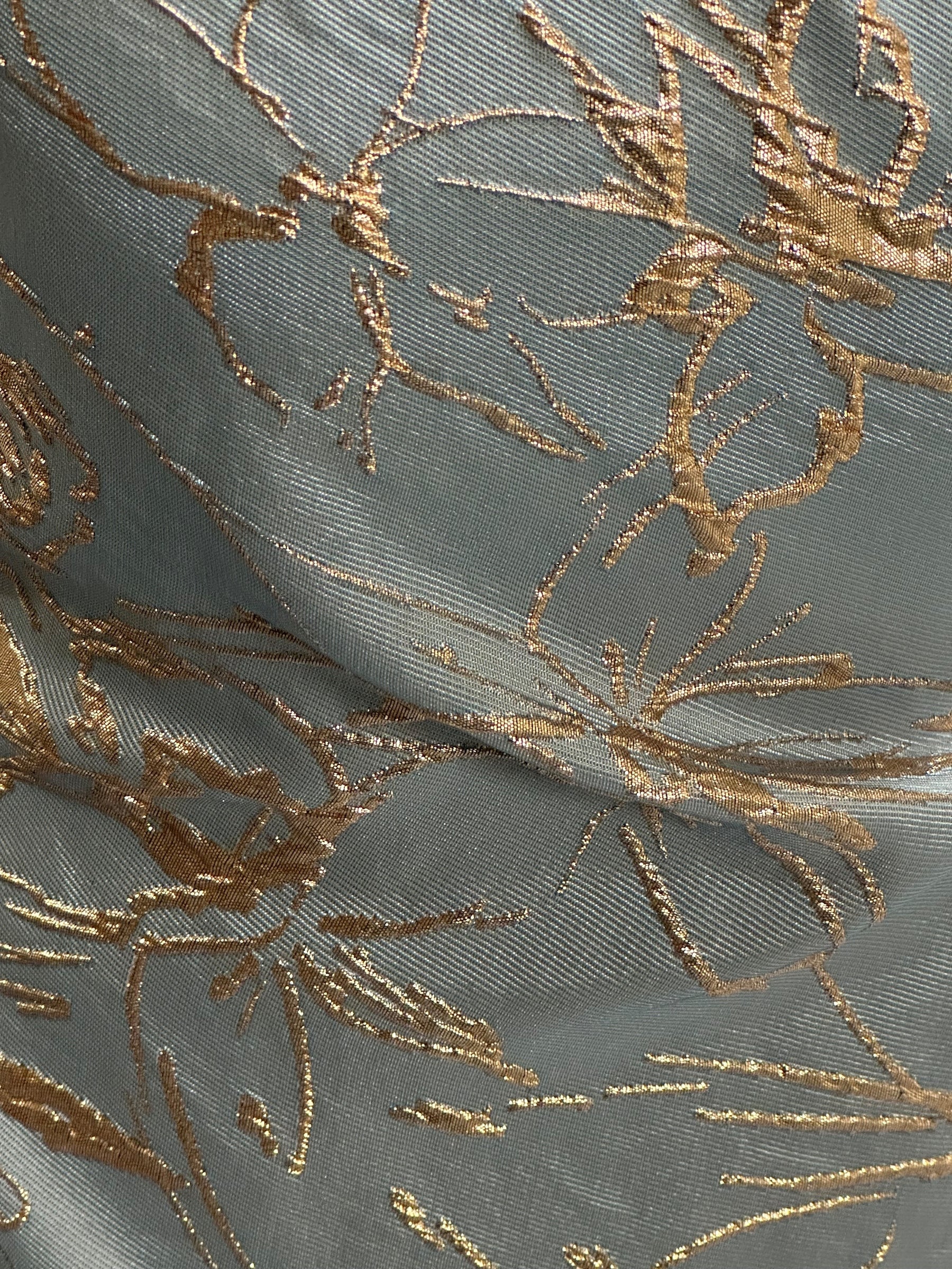Hellblauer Jacquard-Brokat – Calamity