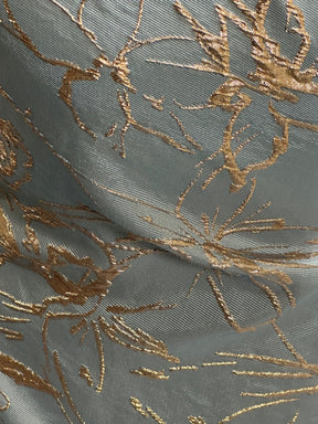 Hellblauer Jacquard-Brokat – Calamity