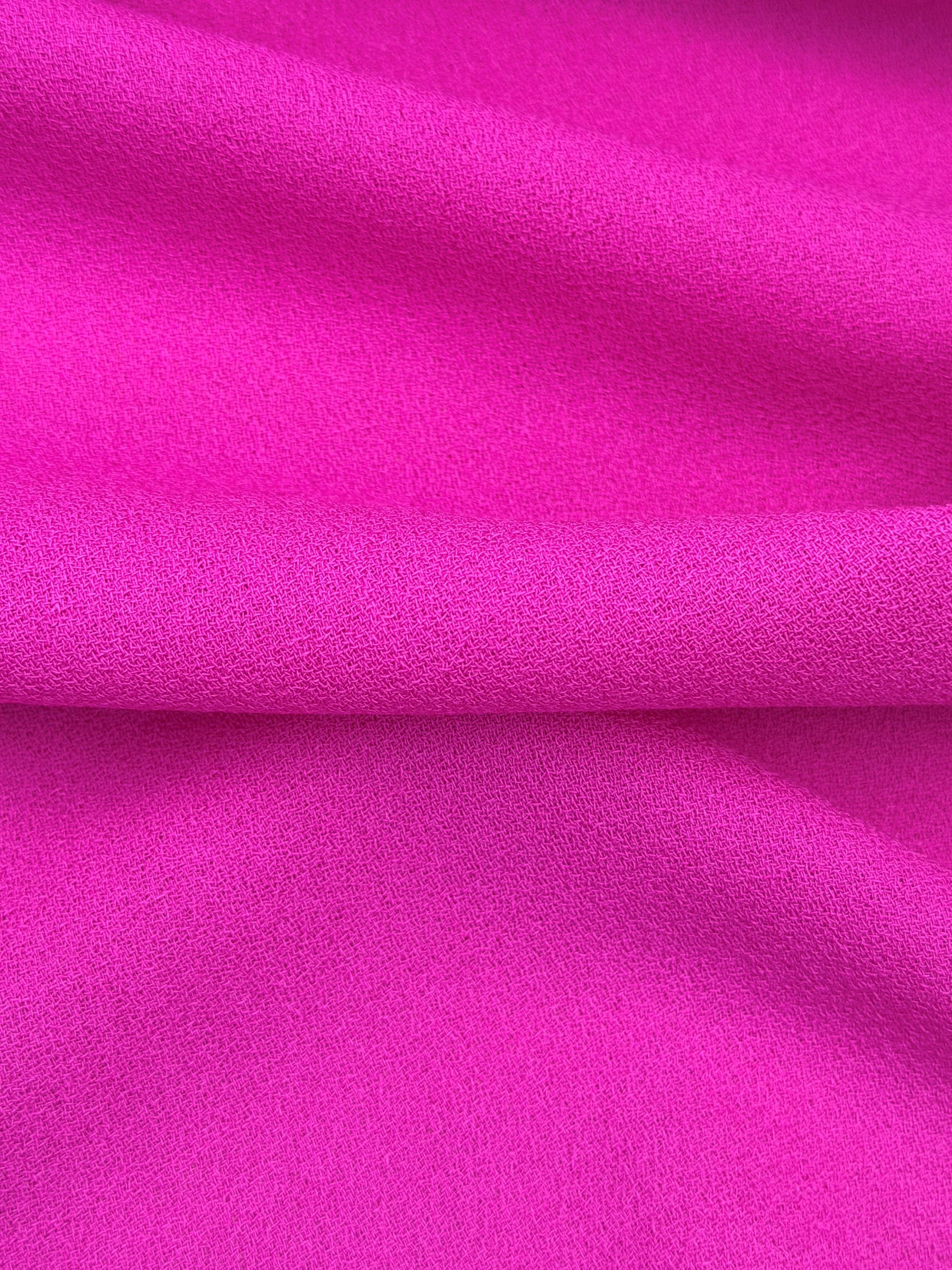 Kirschroter italienischer Wollkrepp - P640