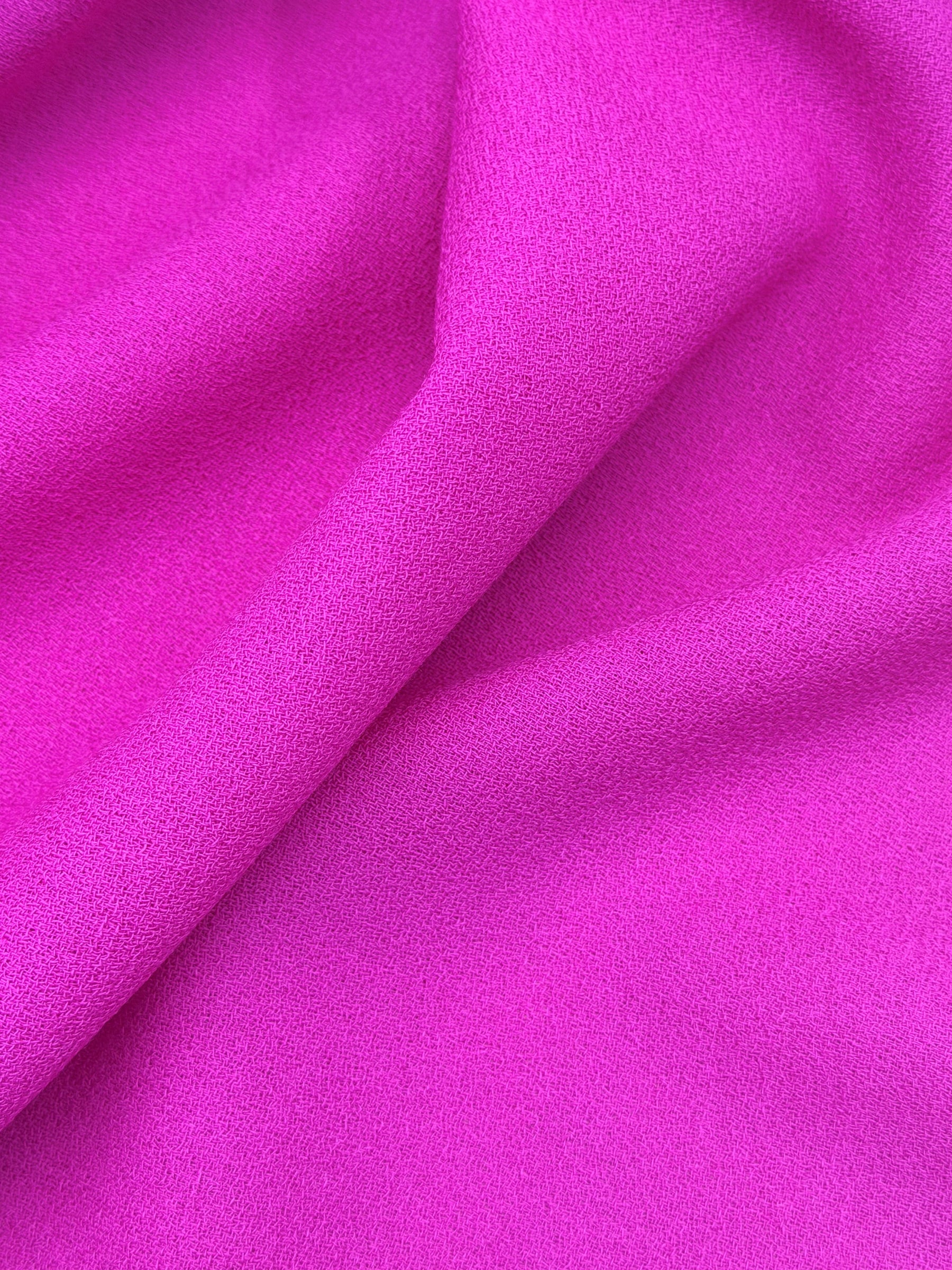 Kirschroter italienischer Wollkrepp - P640