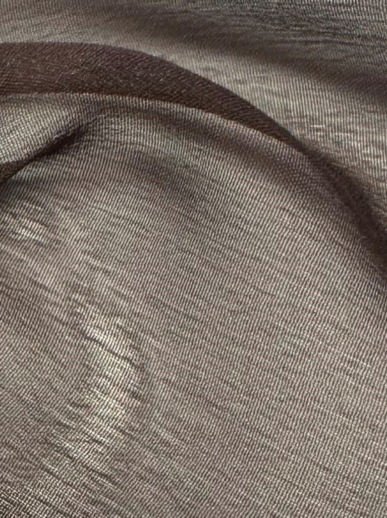 Chocolate Polyester Chiffon - Galit