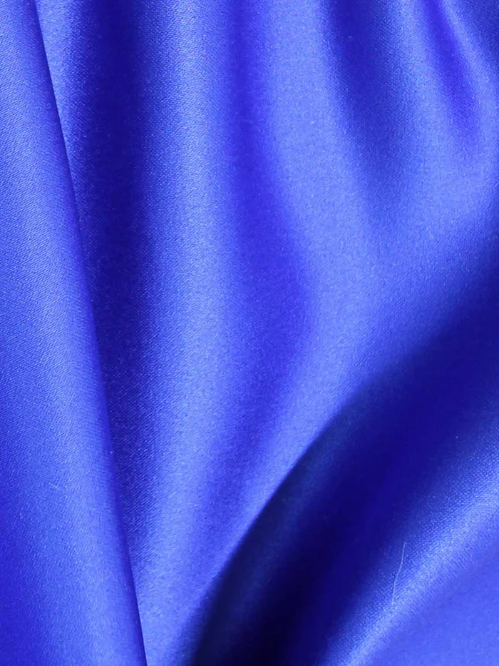 Kobaltblauer Polyester-Duchesse-Satin - Contessa