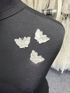 Ivory Butterfly Applique - M3