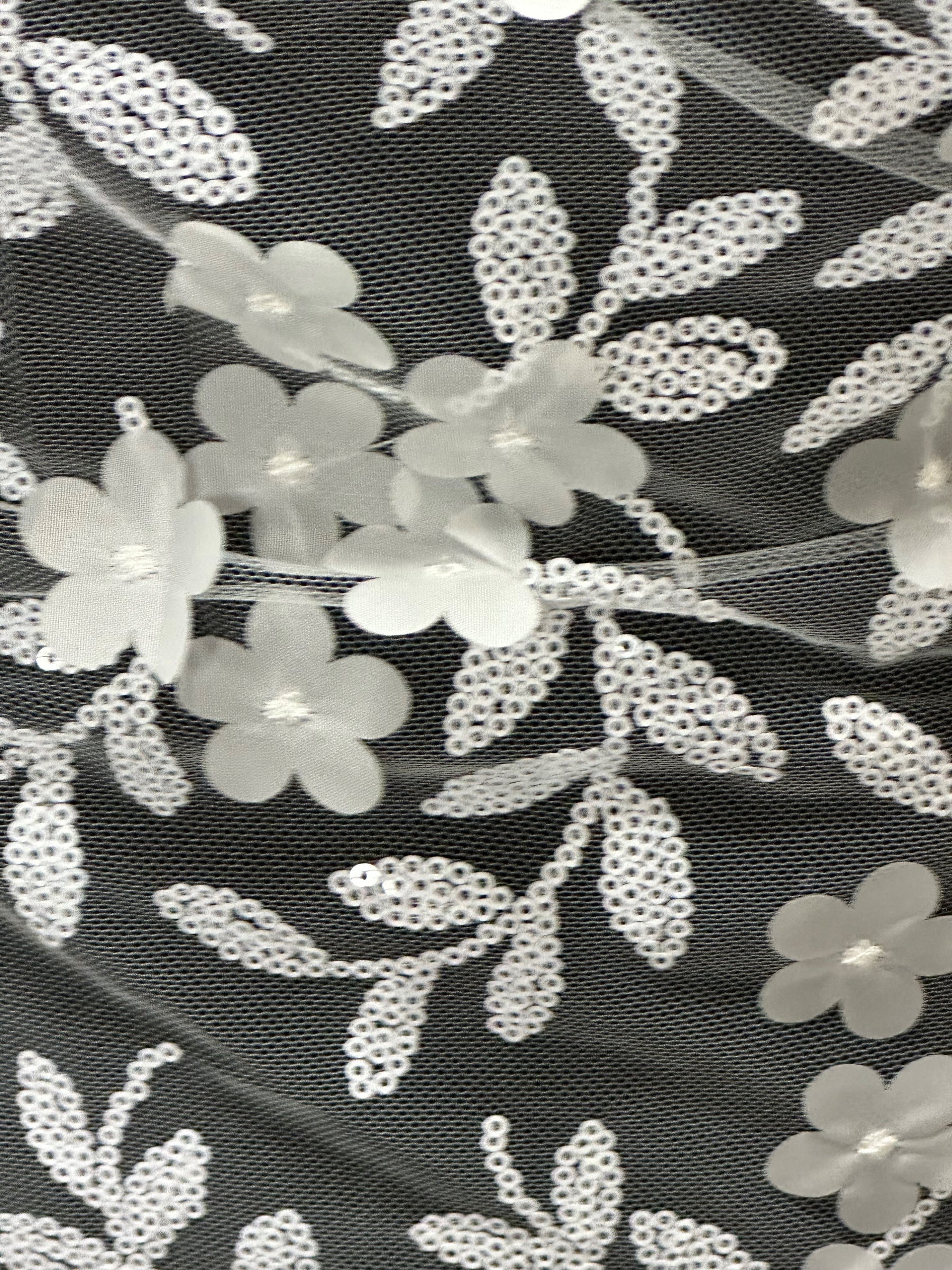 Elfenbeinfarbene 3D-Stickspitze – Finch (CF Florence)