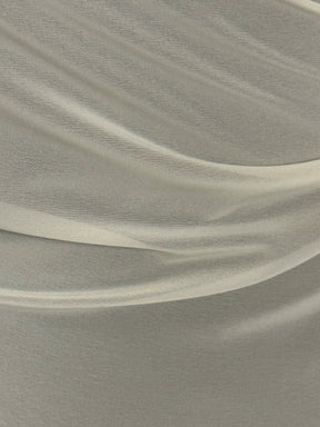 Cremefarbener Polyester-Chiffon-Stoff – Serendipity