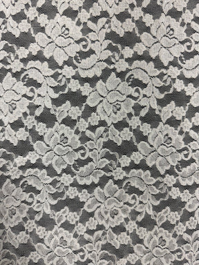 Elfenbeinfarbene Stretch-Raschelspitze - Perugia