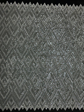 Elfenbeinfarbener Paillettentüll – Angola