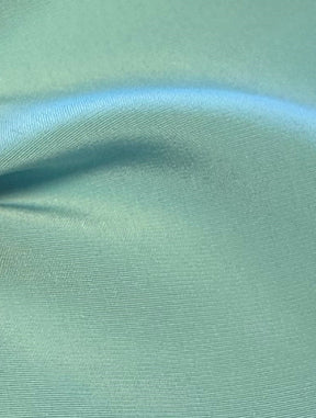 Leichter Polyester-Satin in Enteneiblau – Jamaika