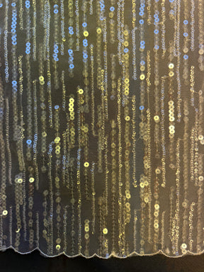 Elfenbeinfarbene Paillettenspitze - EB3016