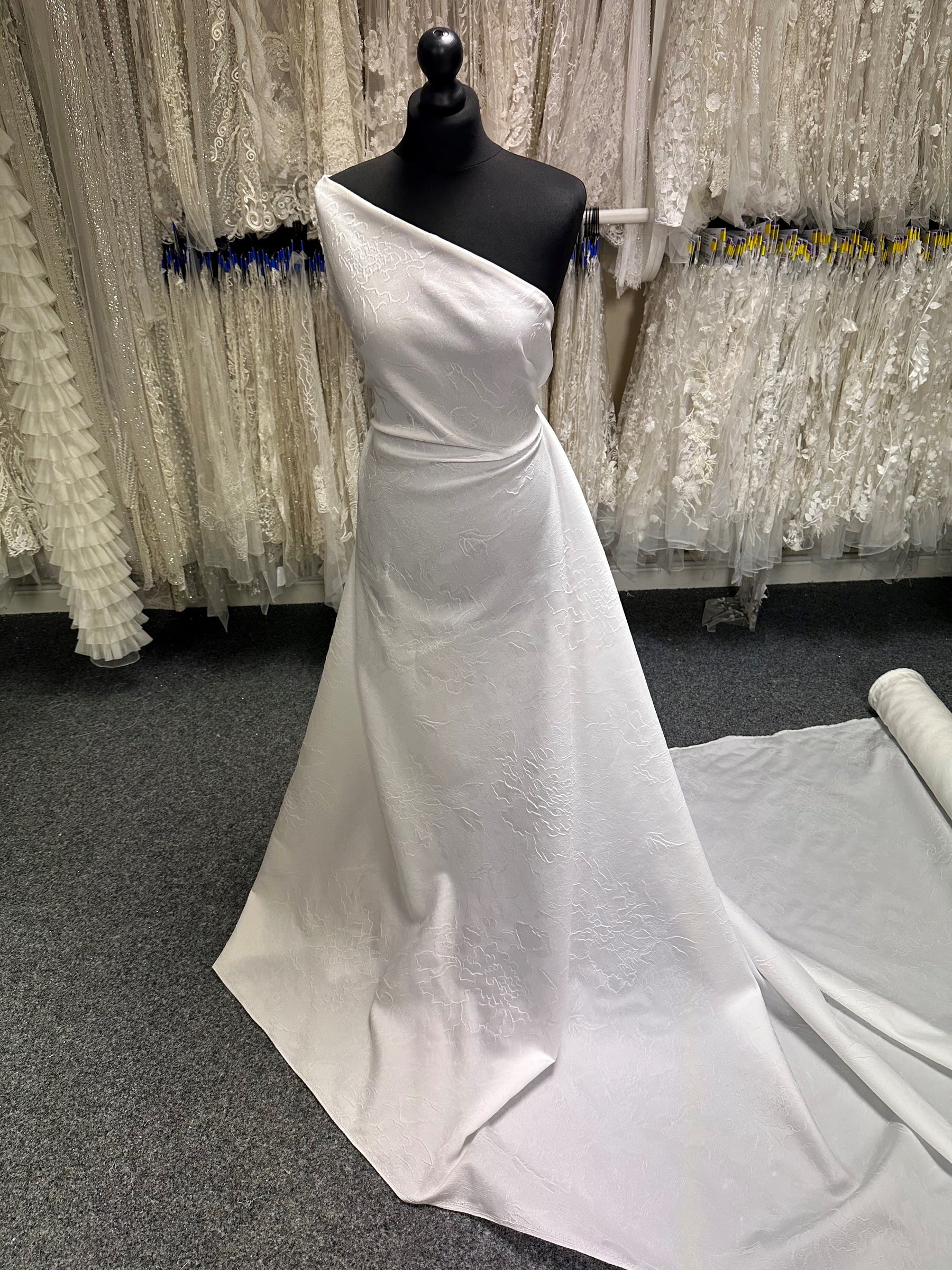 Porcelain Cloqué Brocade - Federal