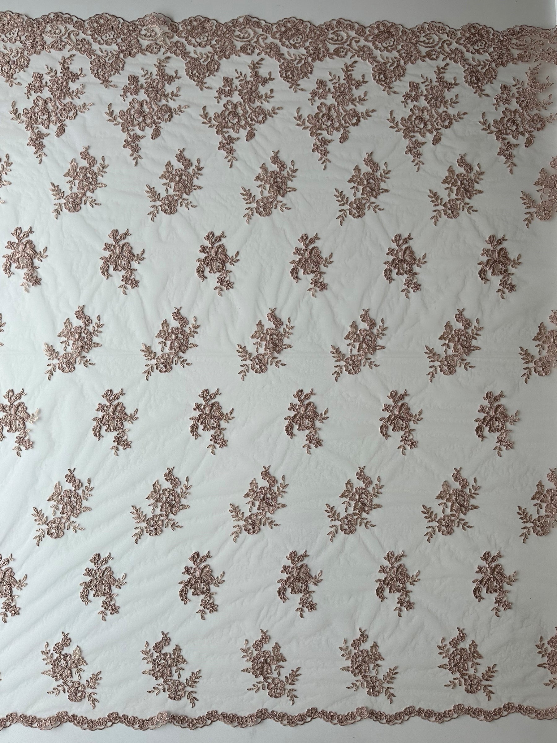 Elfenbeinfarbene, unbestickte Kordelspitze - Naomi (CF)