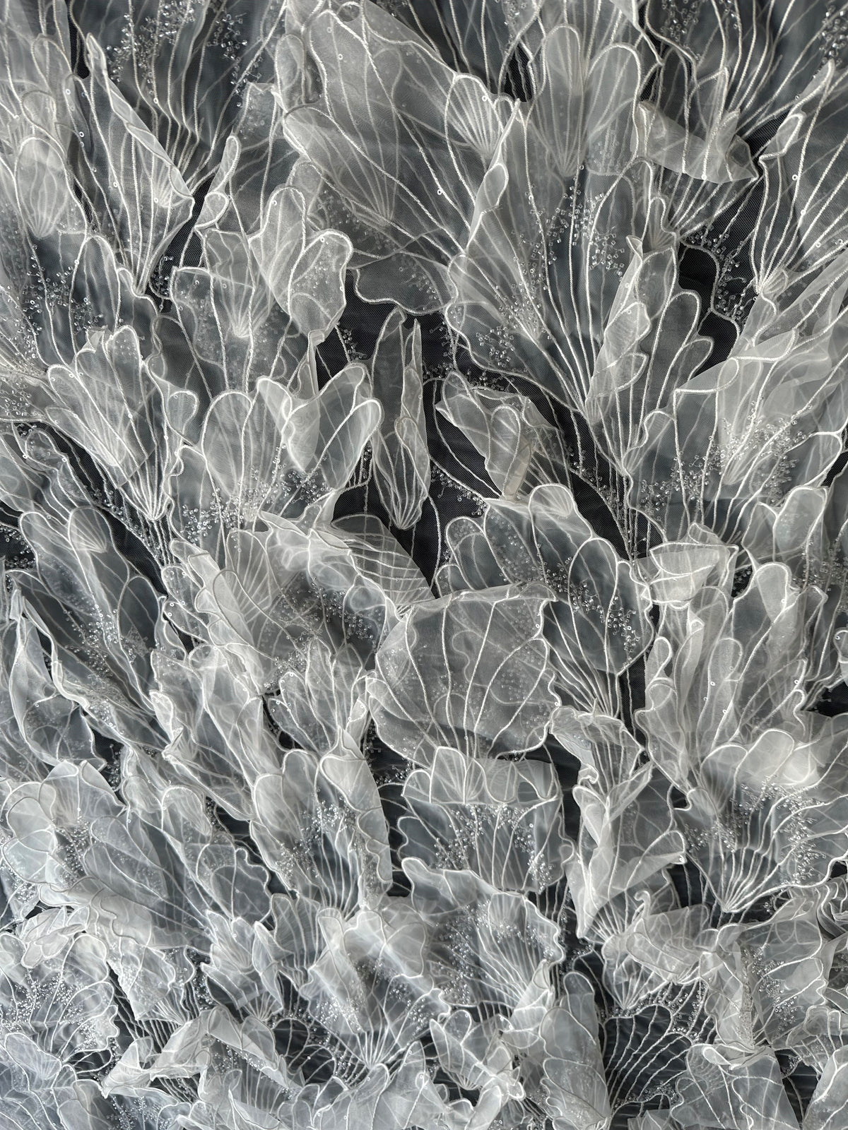 Elfenbeinfarbene 3D-Spitze – Fallon