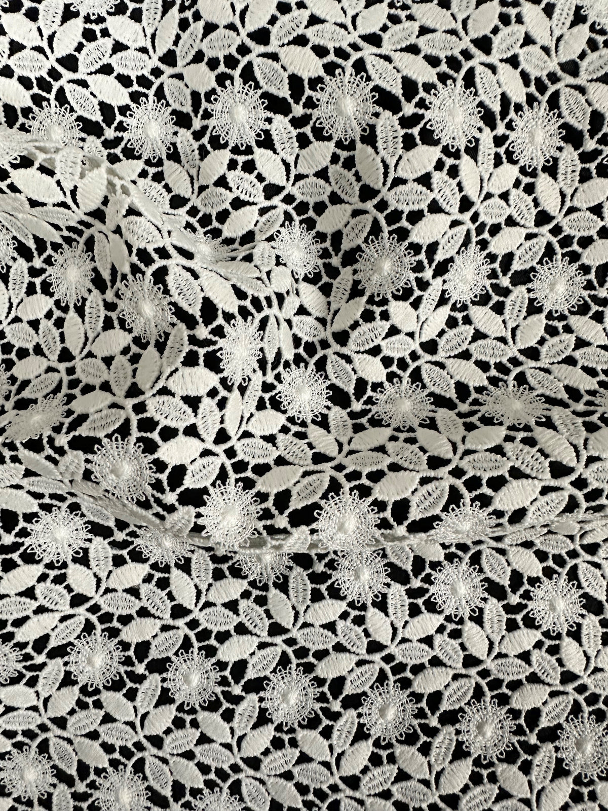 Elfenbeinfarbene Guipure-Spitze – Natur (CF Nadia)