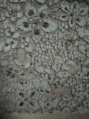 Schwarze Perlen- und Kordelspitze - Österreich (CF Annabel)